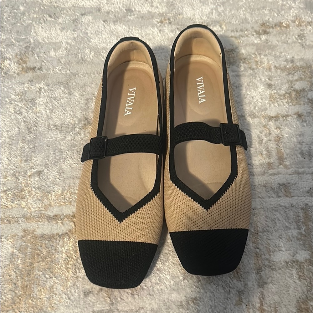 Black and Tan Geometric Margot Mary-Jane